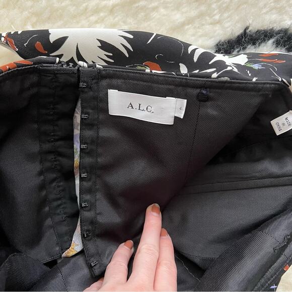 A.L.C. Romy Silk Floral Print Strapless Mini Dress - Picture 6 of 7